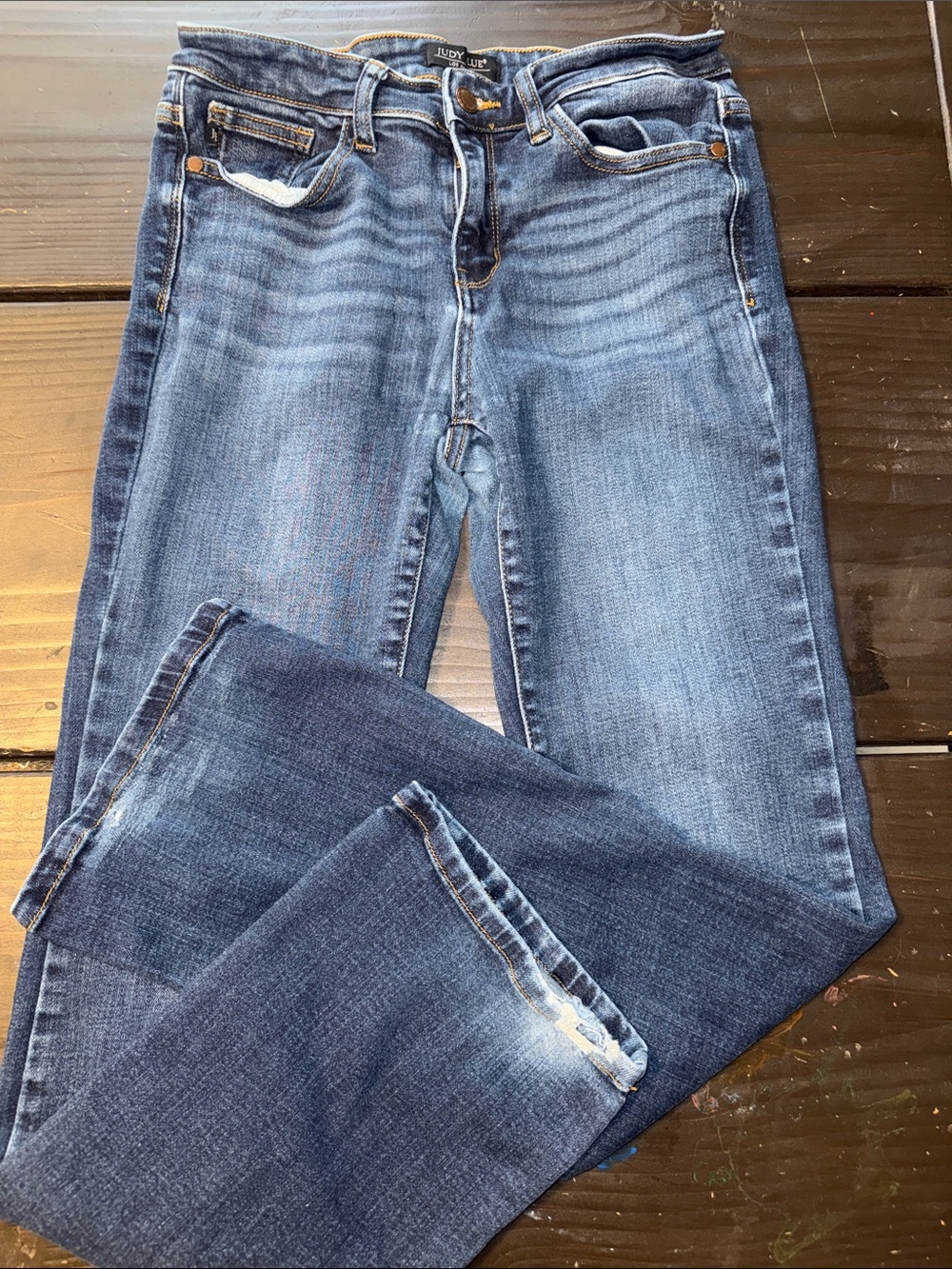 Judy Blue Light-Medium Blue Boot Cut Jeans